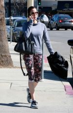 TERI HATCHER Leaves a Gym in Studio City 02/25/2018