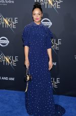 TESSA THOMPSON at A Wrinkle in Time Premiere in Los Angeles 02/26/2018