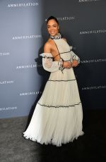 TESSA THOMPSON at Annihilation Premiere in Los Angeles 02/13/2018