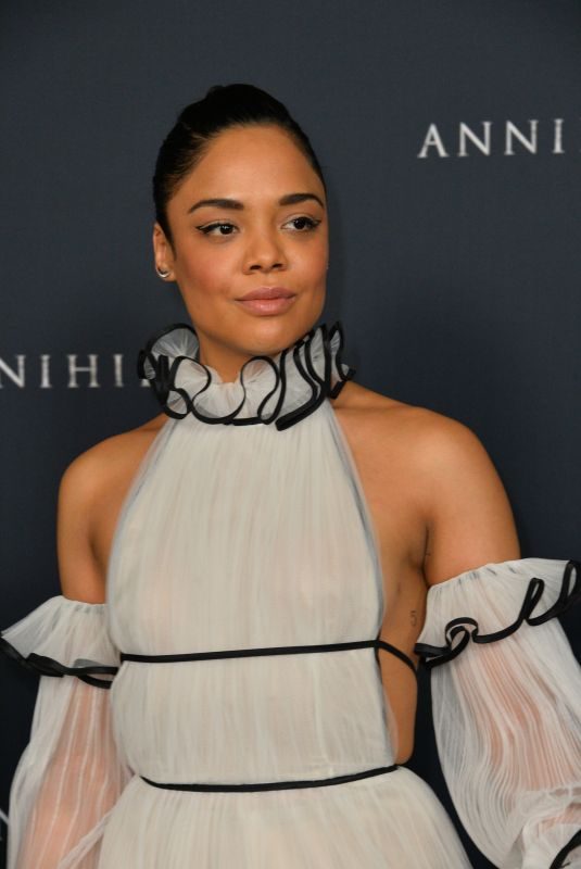 TESSA THOMPSON at Annihilation Premiere in Los Angeles 02/13/2018