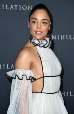 TESSA THOMPSON at Annihilation Premiere in Los Angeles 02/13/2018