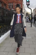 THANIDE NEWTON Arrives at Claridge