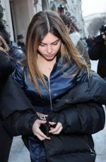 THYLANE BLONDEAU Leaves Royal Monceau Hotel in Paris 02/27/2018
