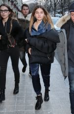 THYLANE BLONDEAU Leaves Royal Monceau Hotel in Paris 02/27/2018
