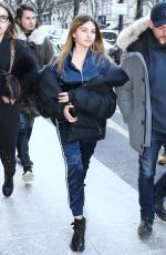 THYLANE BLONDEAU Leaves Royal Monceau Hotel in Paris 02/27/2018