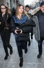 THYLANE BLONDEAU Leaves Royal Monceau Hotel in Paris 02/27/2018