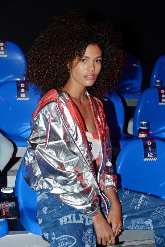 TINA KUNAKEY at Tommy Hilfiger Fashion Show in Milan 02/25/2018