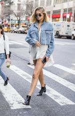 TONI GARRN in Shorts Out in New York 02/21/2018