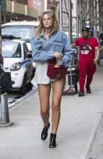 TONI GARRN in Shorts Out in New York 02/21/2018