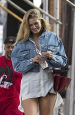TONI GARRN in Shorts Out in New York 02/21/2018