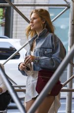 TONI GARRN in Shorts Out in New York 02/21/2018