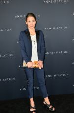 TUVA NOVOTNY at Annihilation Premiere in Los Angeles 02/13/2018