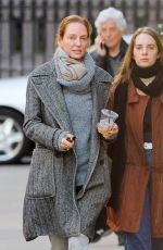 UMA THURMAN and MAYA HAWKE Out in New York 02/15/2018