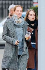 UMA THURMAN and MAYA HAWKE Out in New York 02/15/2018
