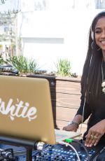 VASHTIE KOLA at Revolve x Nike 1s Reimagined Pop-up Event in Los Angeles 02/16/2018
