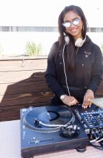 VASHTIE KOLA at Revolve x Nike 1s Reimagined Pop-up Event in Los Angeles 02/16/2018