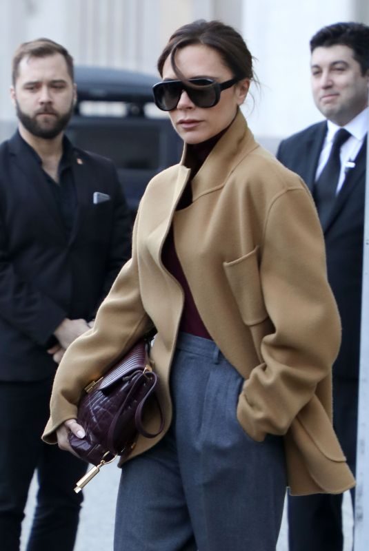 VICTORIA BECKHAM Heading to Her Fashion Show Rehearsals in New York 02/08/2018