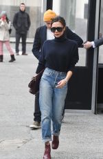 VICTORIA BECKHAM in Jeans Out in New York 02/09/2018