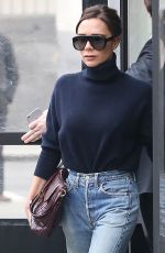 VICTORIA BECKHAM in Jeans Out in New York 02/09/2018