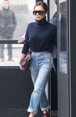 VICTORIA BECKHAM in Jeans Out in New York 02/09/2018