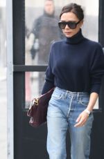 VICTORIA BECKHAM in Jeans Out in New York 02/09/2018