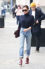 VICTORIA BECKHAM in Jeans Out in New York 02/09/2018
