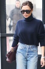 VICTORIA BECKHAM in Jeans Out in New York 02/09/2018