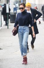 VICTORIA BECKHAM in Jeans Out in New York 02/09/2018