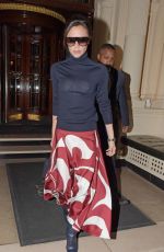 VICTORIA BECKHAM Leaves Her Hotel in London 02/01/2018