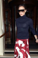 VICTORIA BECKHAM Leaves Her Hotel in London 02/01/2018