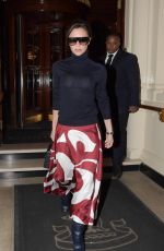 VICTORIA BECKHAM Leaves Her Hotel in London 02/01/2018