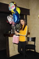 VICTORIA JUSTICE Celebrates Her 25th Birthday at Katana in West Hollywood 02/19/2018