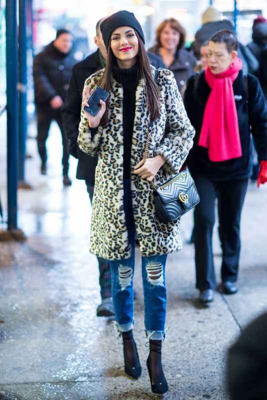 VICTORIA JUSTICE Out and About in New York 02/11/2018