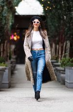 VICTORIA JUSTICE Out at New York Fashion Week 02/09/2018