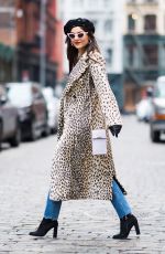 VICTORIA JUSTICE Out at New York Fashion Week 02/09/2018