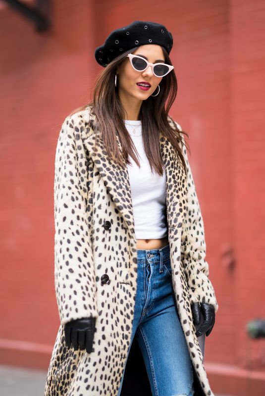 VICTORIA JUSTICE Out at New York Fashion Week 02/09/2018
