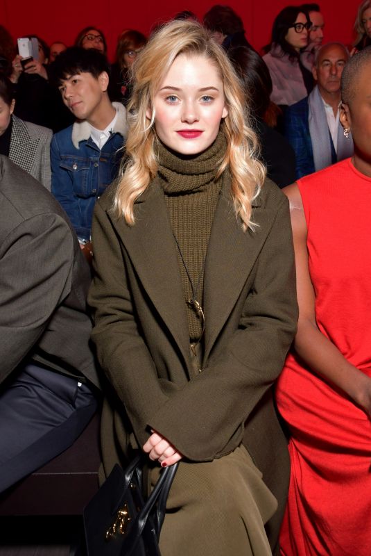 VIRGINIA GARDNER at Salvatore Ferragamo Show at Milan Fashion Week 02/24/2018