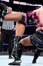 WWE - Mixed Match Challenge - Alexa Bliss & Stroman vs Becky Lynch & Zayn