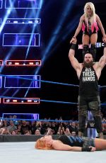 WWE - Mixed Match Challenge - Alexa Bliss & Stroman vs Becky Lynch & Zayn