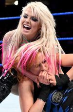 WWE - Mixed Match Challenge - Alexa Bliss & Stroman vs Becky Lynch & Zayn