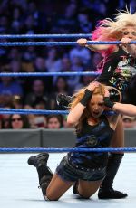 WWE - Mixed Match Challenge - Alexa Bliss & Stroman vs Becky Lynch & Zayn
