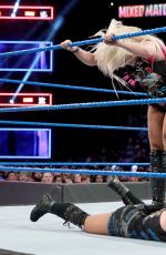 WWE - Mixed Match Challenge - Alexa Bliss & Stroman vs Becky Lynch & Zayn