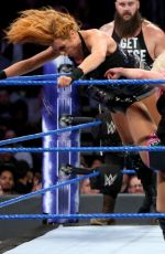 WWE - Mixed Match Challenge - Alexa Bliss & Stroman vs Becky Lynch & Zayn
