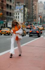 XENIA OVERDOSE Arrives at Tory Burch Fall/Winter 2018/19 Fashion Show at New York Fashion Week 02/09/2018