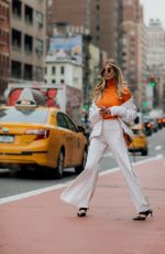XENIA OVERDOSE Arrives at Tory Burch Fall/Winter 2018/19 Fashion Show at New York Fashion Week 02/09/2018