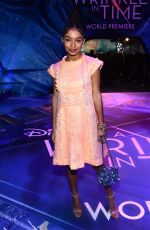 YARA SHAHIDI at A Wrinkle in Time Premiere in Los Angeles 02/26/2018