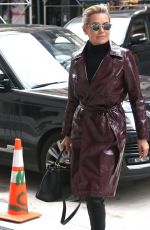 YOLANDA HADID Out in New York 02/15/2018