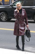YOLANDA HADID Out in New York 02/15/2018