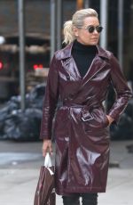 YOLANDA HADID Out in New York 02/15/2018