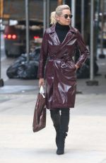 YOLANDA HADID Out in New York 02/15/2018